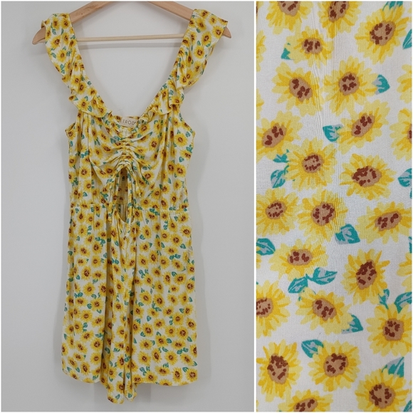 Retrod Pants - Retrod | sunflower print romper